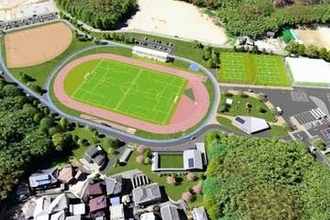 福岡県那珂川市に7.1haの運動公園　陸上・テニス・弓道・多目的広場