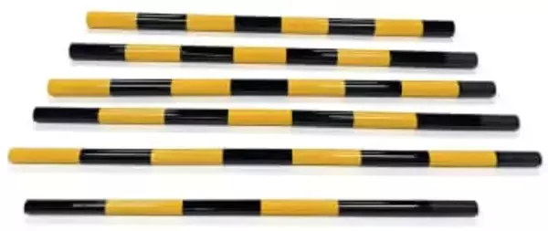 踏切遮断かんに玄武岩由来の新素材「バサルト繊維」　ミズノなど