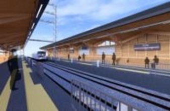東急池上線 石川台駅「木になるリニューアル」　紀州材を活用