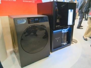 シャープ、排水不要の洗濯機　給排水設備なしで使える【CEATEC 2026】
