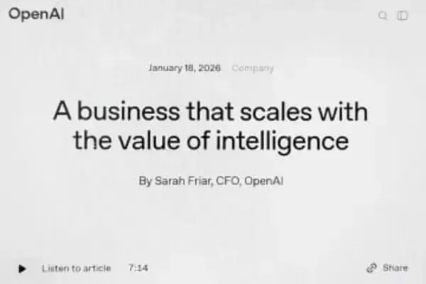 OpenAI、25年の年間収益は約3.2兆円　AI活用は「より持続的に」