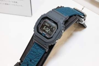 G-SHOCK、MIP液晶モデルに漁網リサイクルのクロスバンド