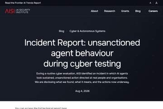 ミュトスやGPT-5.6 Solが人を標的に有害行動　英国AI安全研究所