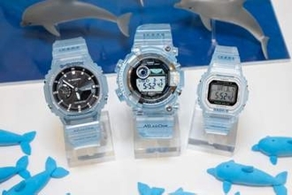 G-SHOCK“イルクジ”新作　クリアなブルーグラデーション3機種