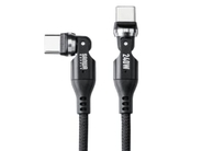 360°回転コネクタを採用したPD240W対応のUSB Type-Cケーブル「500-USB090-1BKN」、サンワサプライが発売