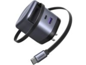 UGREEN製のUSB PD対応充電器がAmazonで安い！　Amazon新生活先行セール　伸縮式Type-Cケーブルを内蔵した巻き取り式充電器は3780円