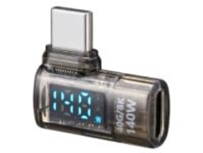 充電状態を可視化できる、モニター表示付きType-C変換アダプターをサンワサプライが発売