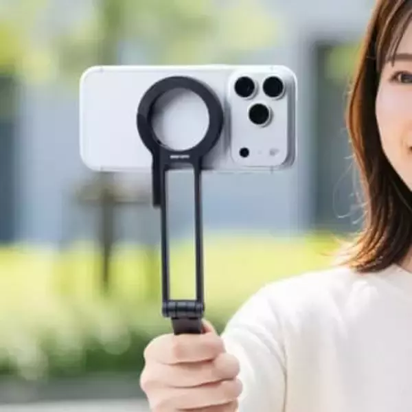 MagSafe対応でスタンド・三脚・自撮り棒が1つになった「200-STN097BK」、サンワサプライが発売
