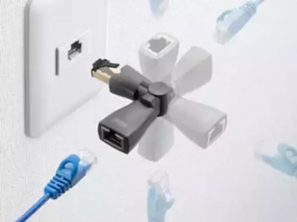 最適な角度に回転できる10GbpsとPoE++対応のLAN中継アダプター、サンワサプライが発売