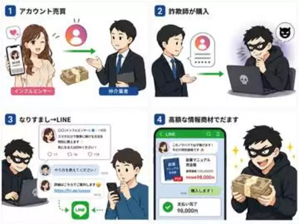 買い取られたSNSアカウントで副業詐欺、フォロワーの信頼を悪用する手口に注意【読めば身に付くネットリテラシー】