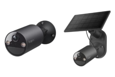 TP-Link、黒い本体の屋外用ワイヤレスネットワークカメラ「Tapo C411」発売　ソーラーパネル付きの「Tapo C411 KIT」も