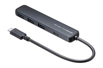 最大90WのUSB PD給電に対応する小型USBハブ2製品、サンワサプライが発売