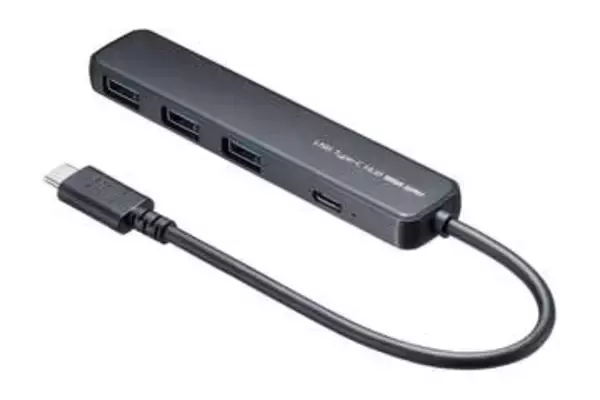 最大90WのUSB PD給電に対応する小型USBハブ2製品、サンワサプライが発売