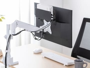 モニター裏を活用できるVESAマウント用収納ホルダー「MR-VESA16」、サンワサプライが発売