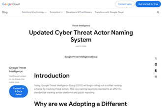 サイバー攻撃グループの名前から国家や動機を分かりやすく。Googleが新命名規則を展開　「APT44」は「SANDWORM RELIC」に