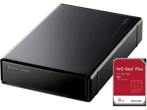ロジテックの外付けHDDがAmazonで安い！　NAS向け「WD Red Plus」を内蔵した1TB版が1万5180円　TV・レコーダー買い替え時もデータ移行できるSeeQVault対応 4TB版は2万1480円