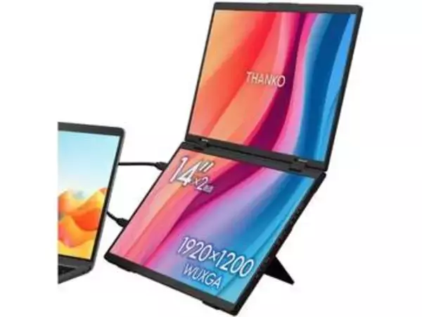 上下2画面ポータブルモニターや充電式空気入れなど、THANKOのアイデア商品がAmazonでセール中！