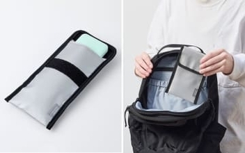 難燃性素材を採用した3サイズのガジェットポーチ、エレコムが発売