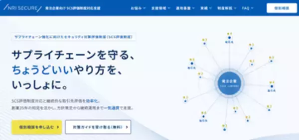 NRIセキュア、発注企業向けのSCS評価制度対応支援メニューを提供