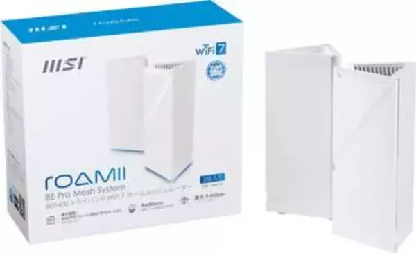 MSI、同社初のWi-Fi 7対応メッシュルーター「Roamii BE Pro/Lite」シリーズを発売