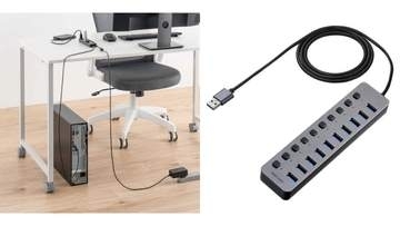 サンワサプライ、1.2mロングケーブルの多ポートUSBハブ3製品発売