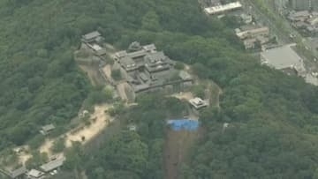 土砂災害受け市は松山城の地質調査写真を公開 全面営業再開にはおよそ1ヵ月かかる見通し