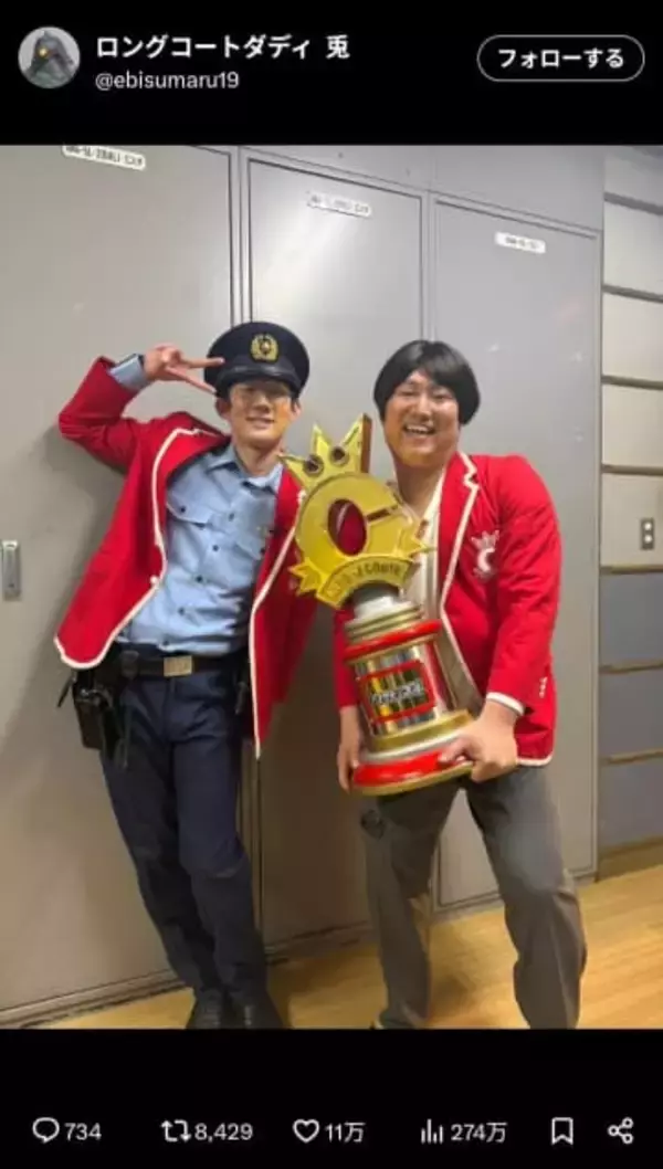 ロングコートダディ、KOC優勝ネタ「モグドン」着ぐるみ処分の連絡あり　兎、心境語る「ショック」