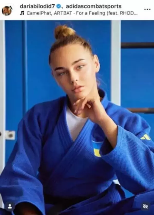 ウクライナ美女柔道・ビロディド、さわやか花柄キャミワンピで　ビーチをバックに...衝撃の神スタイル