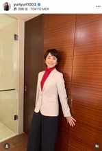 石田ゆり子、美スタイルへ真剣表情でトレーニング中「地味です。でも大切なのです」　「凄ーい」と大反響