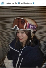 美女モーグル・中尾春香、黒ノースリ＆ゆるふわロングヘアで「激カワ」　ウェア姿と雰囲気変わって