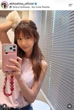 ほしのあき、膝上ミニ丈ワンピ姿に...「めっちゃ可愛い」「かわい～い！」　すらり神スタイルの美貌