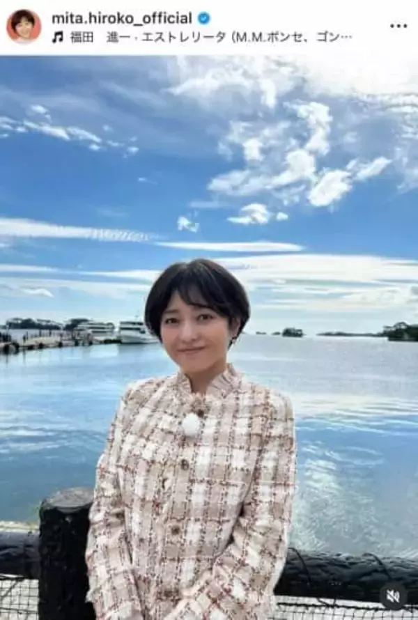 三田寛子、上品スーツ姿で美貌ダダ漏れ...長男の「良縁に感謝」お礼参りへ　「綺麗すぎ」「全然変わらない」