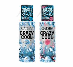 ほてった体を瞬間冷却「クレイジークール ボディウォーター」　ギャツビー