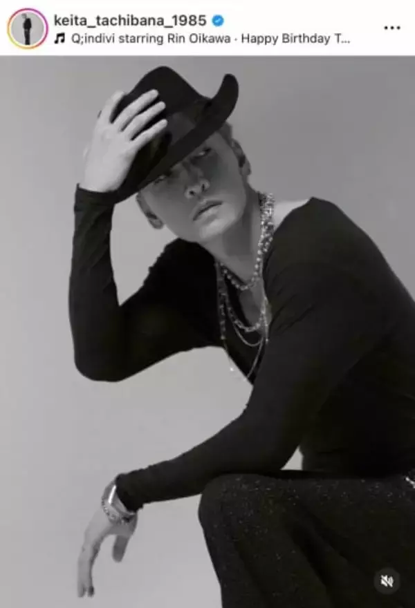 「w-inds.」橘慶太、40歳の誕生日　ハットに手を添え、バキバキ腹筋ショットを...「かっこいいです」