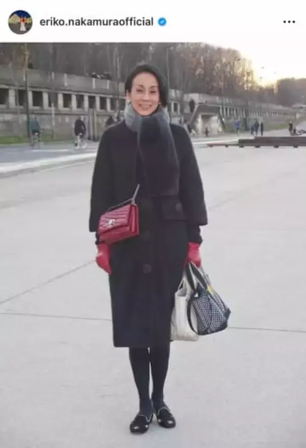 元フジアナ中村江里子、夫婦ラブラブ2ショット　夫が後ろから抱き寄せるようにして...「お洒落で素敵」