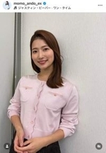 テレ朝「報ステ」安藤萌々アナ、ミニスカなびかせゴルフ満喫　スコアは「ギリギリ80台」、「リフレッシュ出来たので100点！」