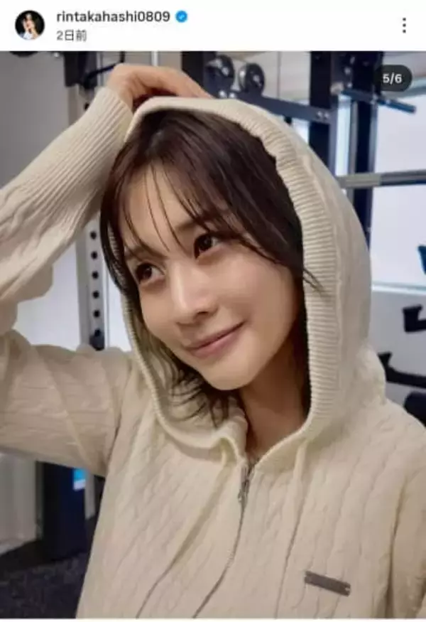 グラビアアイドル高橋凛、ヘソ出し健康美ボディ炸裂　かわいいジムウェアで「筋トレ頑張れちゃう」