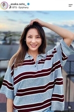 瀬戸朝香、ベージュのワンピ姿で美貌ダダ漏れショット　「可愛い～！！」「美しい」すらり神スタイル炸裂