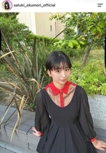 ハライチ・岩井勇気の18歳年下妻・奥森皐月、涼しげ青色の浴衣姿でかわいさ限界突破　「素敵」「すごく可愛い」