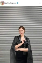 王林、キラキラ黒ドレス＆透け感タイツでかわいさ限界突破　「カッコいい」「超かわいい」「めっちゃ綺麗」