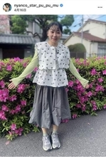 にゃんこスター・アンゴラ村長、肩出しオフショル姿で32歳の誕生日を報告　「可愛い～」「なんて美しいの！」