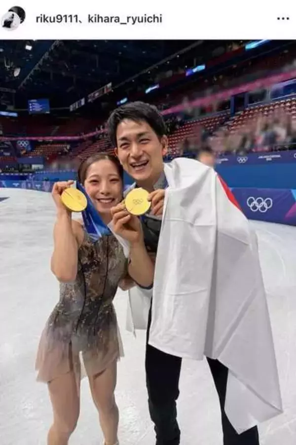「おちゃらけ龍一とノーマル龍一」りくりゅう・三浦璃来、お茶目な撮影オフショット公開　「2人が素敵すぎて」反響