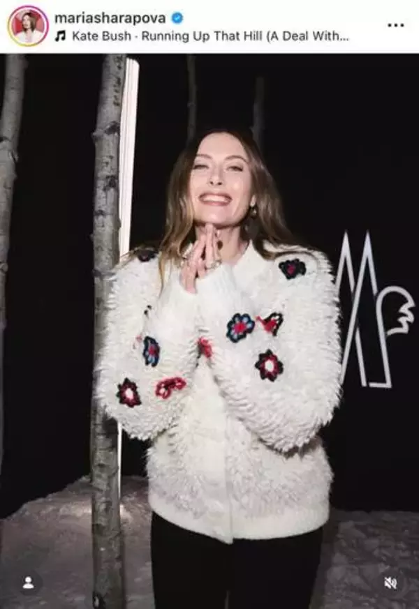 「ロシアの妖精」マリア・シャラポワ39歳、黒ドレス姿で変わらぬ美貌にドキっ　女神降臨ショット