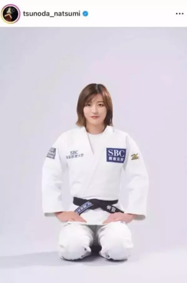 柔道・角田夏実、ポニテにして「激カワ」イメチェンの衝撃　ショートパンツ×パーカーのランニングコーデで