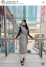 瀬戸朝香「上も下もユ・ニ・ク・ロ」シンプルコーデもさすがの着こなし　「可愛い」「素敵！」自撮りパシャリ