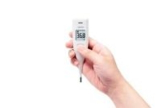オムロンの「音声付電子体温計」　ボタン1つで簡単検温、音声で結果を通知
