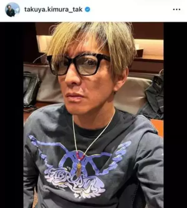 木村拓哉、ギター柄バンダナ巻いたロックテイストで真剣表情かっこよすぎ　国民的スターのオーラダダ漏れ
