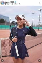 美女プロテニス園田彩乃、ヘソ出しショットで美ボディあらわ　「理想のスタイル」かっこよすぎ大絶賛