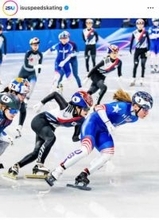 「韓国にひざまずいて謝れ」、転倒巡り韓国ファンが米国選手「誹謗」...「SNS過剰非難が選手苦しめている」韓国メディア