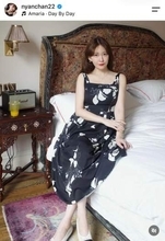 小嶋陽菜、タイトなロングワンピで色気ダダ漏れショット　「めっちゃかわいい」「めっちゃ綺麗」悶絶